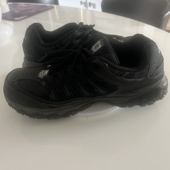 Skechers Cankton Steel Toe Memory Foam Construction Shoe Men 11.5 Black/Charcoal main image 6